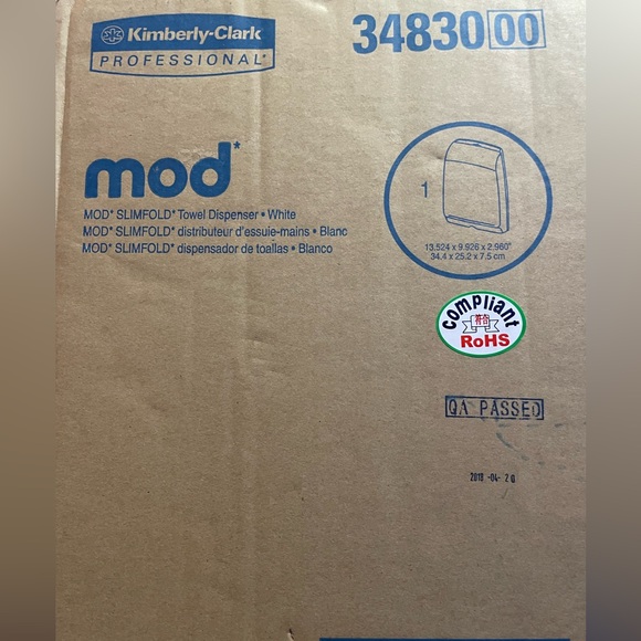 NIB Kimberly Clark Professional 34830 Mod Slimfold Folded Paper Towel Dispenser - Picture 4 of 9